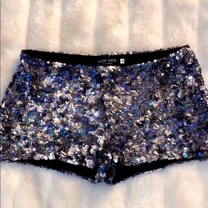 Luca Luca sequin shorts